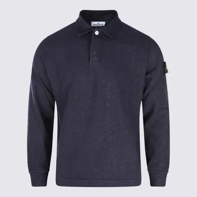 Stone Island Ink Cotton Sweatshirt In Blue