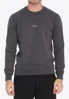 Stone Island Institutional Five Logo Sweatshirt In Gray