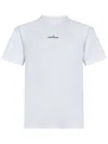 Stone Island Logo-print Organic Cotton-jersey T-shirt In White