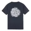 Stone Island Institutional One Graphic T-shirt 'navy' In Gray