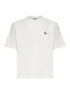 Stone Island Ivory Combed Organic Cotton Jersey T-shirt