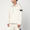 Stone Island Ivory Cotton Anorak In White