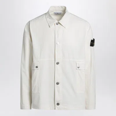 Stone Island Ivory Cotton Jacket Men