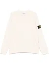 Stone Island Wool Blend Sweatshirt With Iconic Logo Patch And Timeless Design