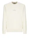Stone Island Sweatshirt 6100665 In Cotton With Logo Print In White