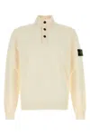 Stone Island Certified Virgin Wool Blend Sweater In Neutral