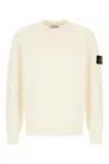 Stone Island Organic Cotton Sweater In Yellow