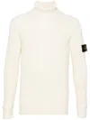 Stone Island Ivory Wool Sweater