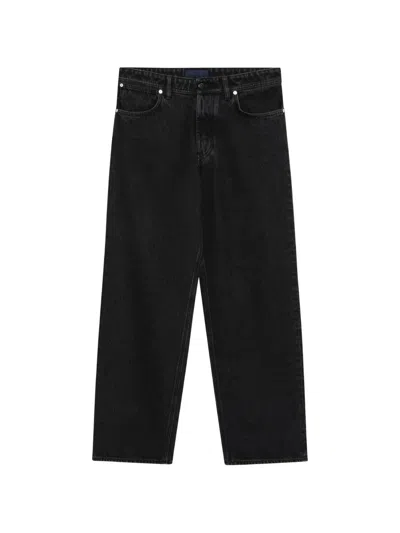 Stone Island J100006 Black Denim-medium Grainy Wash Jeans