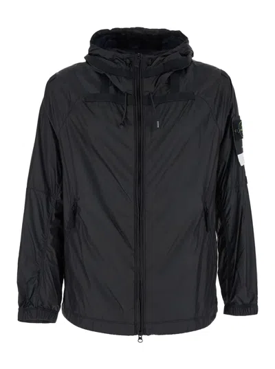 Stone Island Jacket In Black