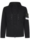 Stone Island Short Parka With Elastic Hem And Hood