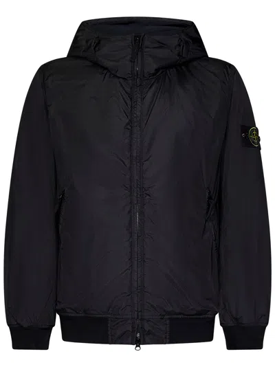 Stone Island Jacket In Black