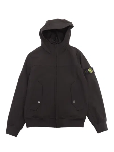 Stone Island Kids' Jacket In Black