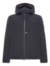 Stone Island Padded Jacket With Hood And Drip-proof In Black