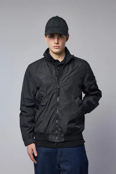 Stone Island Jacket In Black