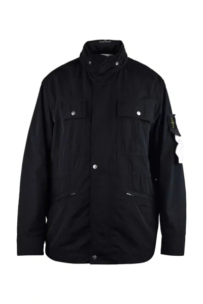 Stone Island Jacket In Black