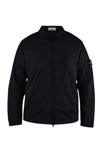 Stone Island Jacket In Black