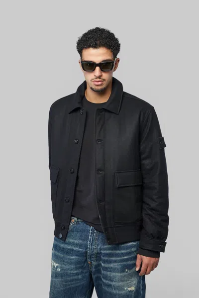 Stone Island Jacket In Black