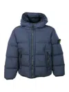 Stone Island Jacket In Blu