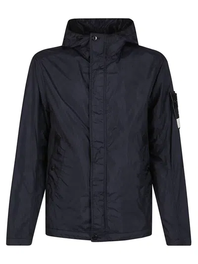 Stone Island Jacket In Blue