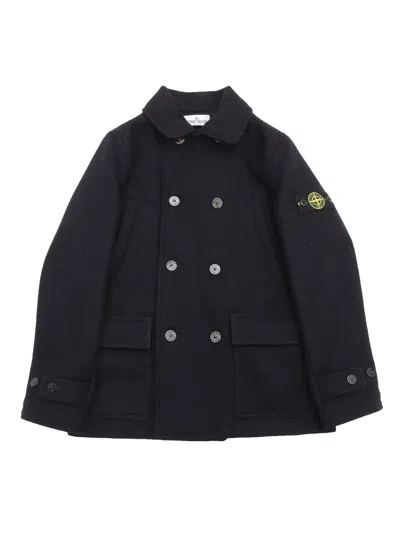 Stone Island Kids' Jacket In Blue