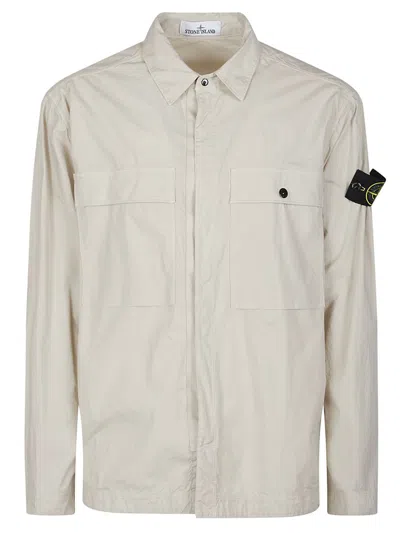 Stone Island Jacket In Brown