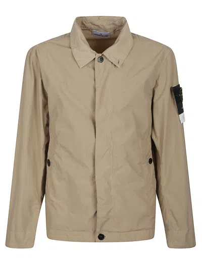 Stone Island Jacket In Brown