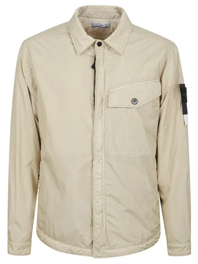Stone Island Jacket In Brown