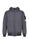 Stone Island Crinkle Reps Ny Light Puffer Jacket In Blue
