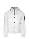 Stone Island Crinckle Reps Ny Quilted-tc Regular-fit. Giacca Imbottita In Reps Di Nylon Leggero Con Intero Resina In White