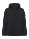 Stone Island Waterproof Jacket With Hood In Black