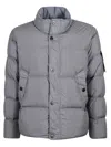 Stone Island Grey Recycled Nylon Reps Down Jacket In Gray