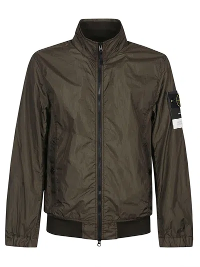Stone Island Jacket In Green