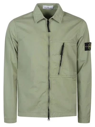 Stone Island Jacket In Green