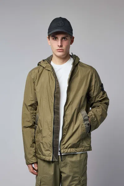 Stone Island Jacket In Green