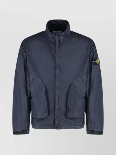 STONE ISLAND JACKET HIGH COLLAR ADJUSTABLE DRAWSTRING