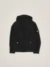 Stone Island Hooded Jacket In Black