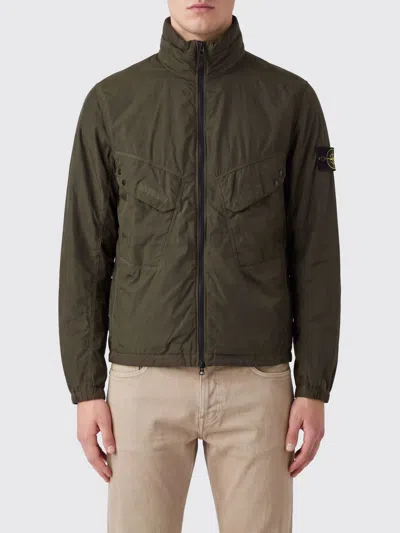 Stone Island Jacket Men Color Brown