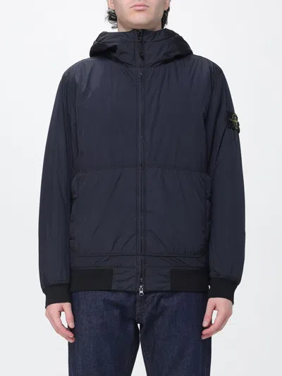 Stone Island Jacket Men Color Navy In Blue