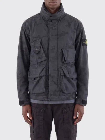 Stone Island Jacket Men  In Black