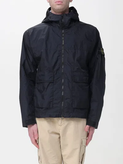 Stone Island Jacket Men  In Blue