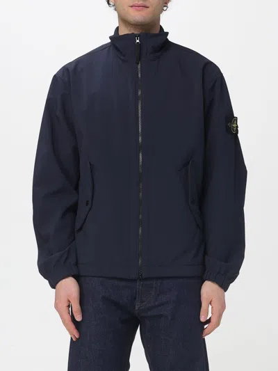Stone Island Jacket Men  In Blue