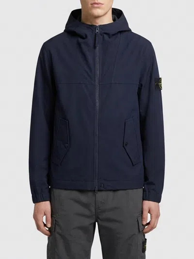 Stone Island Jacket Men  In Blue