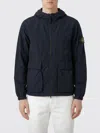 Stone Island Hooded Flap-pocket Jacket In Blue
