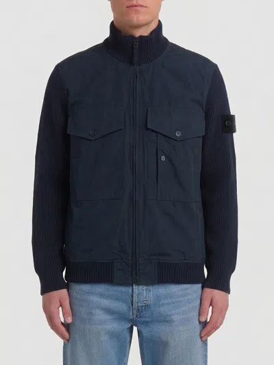 Stone Island Jacket  Men Color Navy In Blue