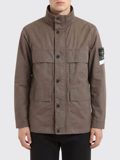 Stone Island Jacket  Men Color Brown