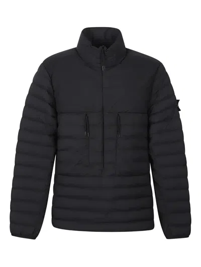 Stone Island Navy 4100020 Seamless Tunnel Nylon Down-tc Jacket In Blue