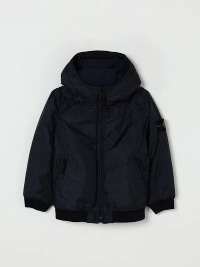 Stone Island Jacket  Junior Kids Color Navy In Blue