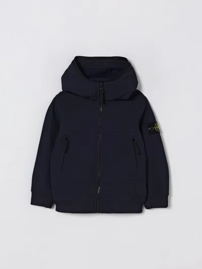 Stone Island Jacket  Junior Kids Color Navy In Blue