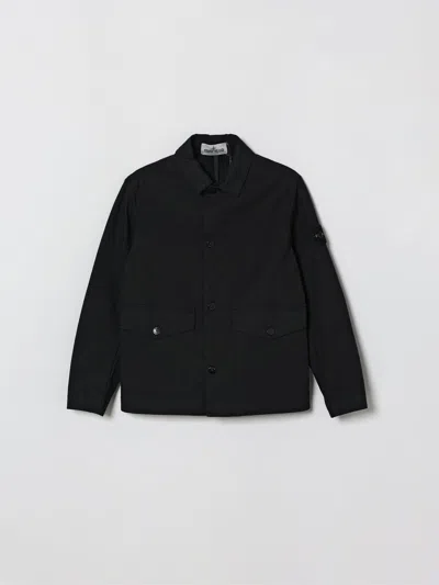 Stone Island Jacket Kids  Junior In Black